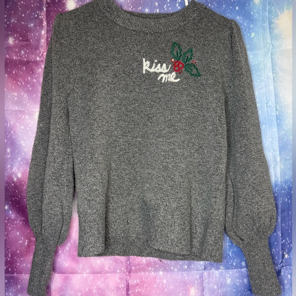 Lauren Conrad Christmas kiss me sweater 🛍